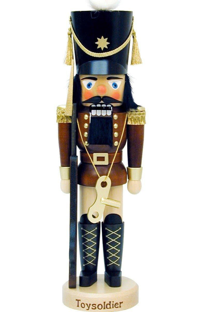 Christian Ulbricht Brown Toy Soldier Traditional German Nutcracker Christmas Decoration - Christmas Decor - The Well Appointed House
