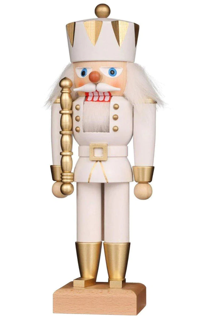 Christian Ulbricht Classic White King Nutcracker Christmas Decoration - Christmas Decor - The Well Appointed House