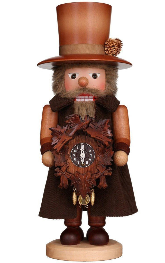 Christian Ulbricht Clockmaker with Key-Wound Clock Traditional German Nutcracker Christmas Decoration - Christmas Decor - The Well Appointed House