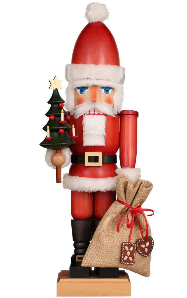 Christian Ulbricht Extra Large Santa With Tree and Toy Sack Nutcracker Christmas Decoration - Christmas Decor - The Well Appointed House