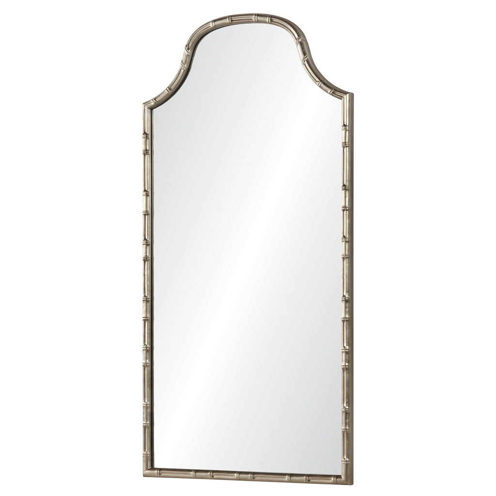 Celerie Kemble Aged Silver Leaf Bamboo Mirror - Wall Mirrors - The Well Appointed House