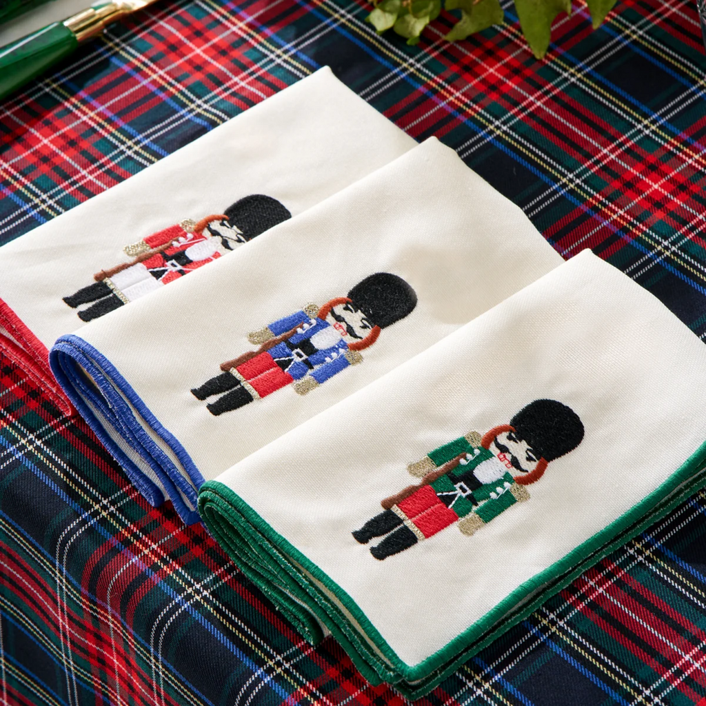 Set of 6 Embroidered Nutcracker Dinner Napkins - The Well Appointed House