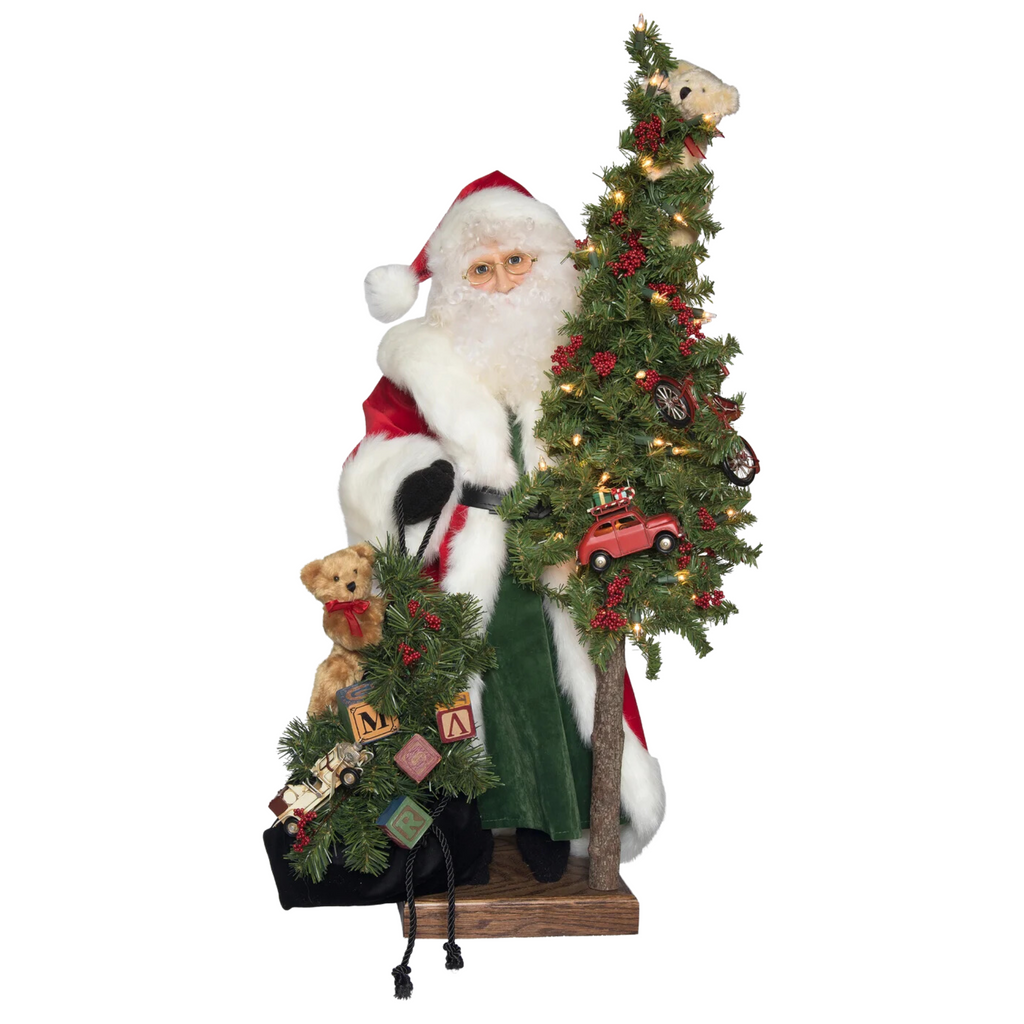 Classic Bag Of Toys 2nd Edition Santa Tabletop Christmas Decor - The Well Appointed House