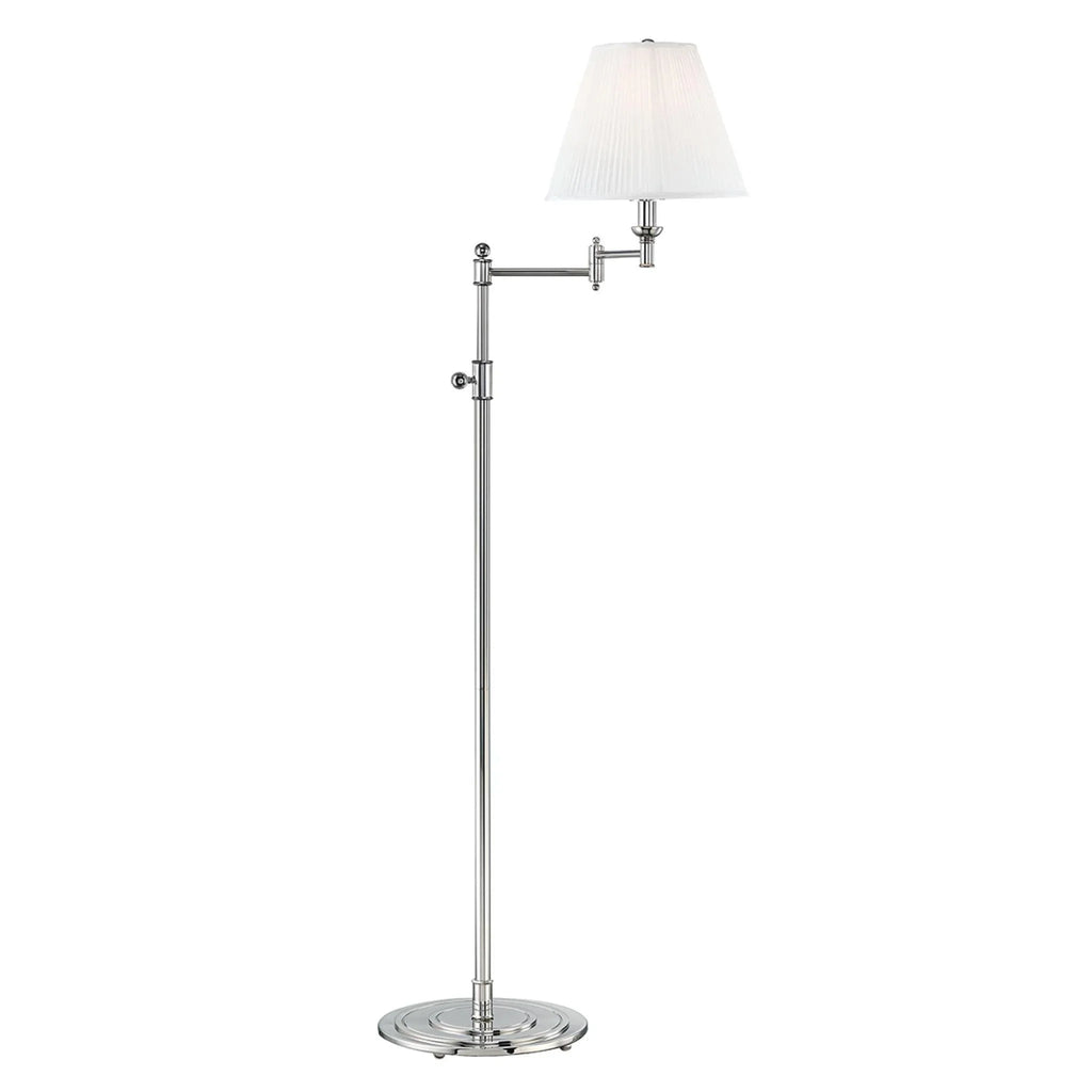 Classic Signature Polished Nickel Floor Lamp - Floor Lamps - The Well Appointed House