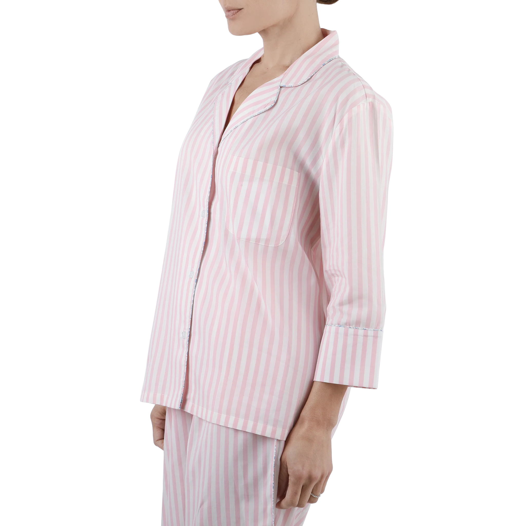 Stiped Pyjamas Classic Cotton Striped Capri Pajamas – The Well Appointed House