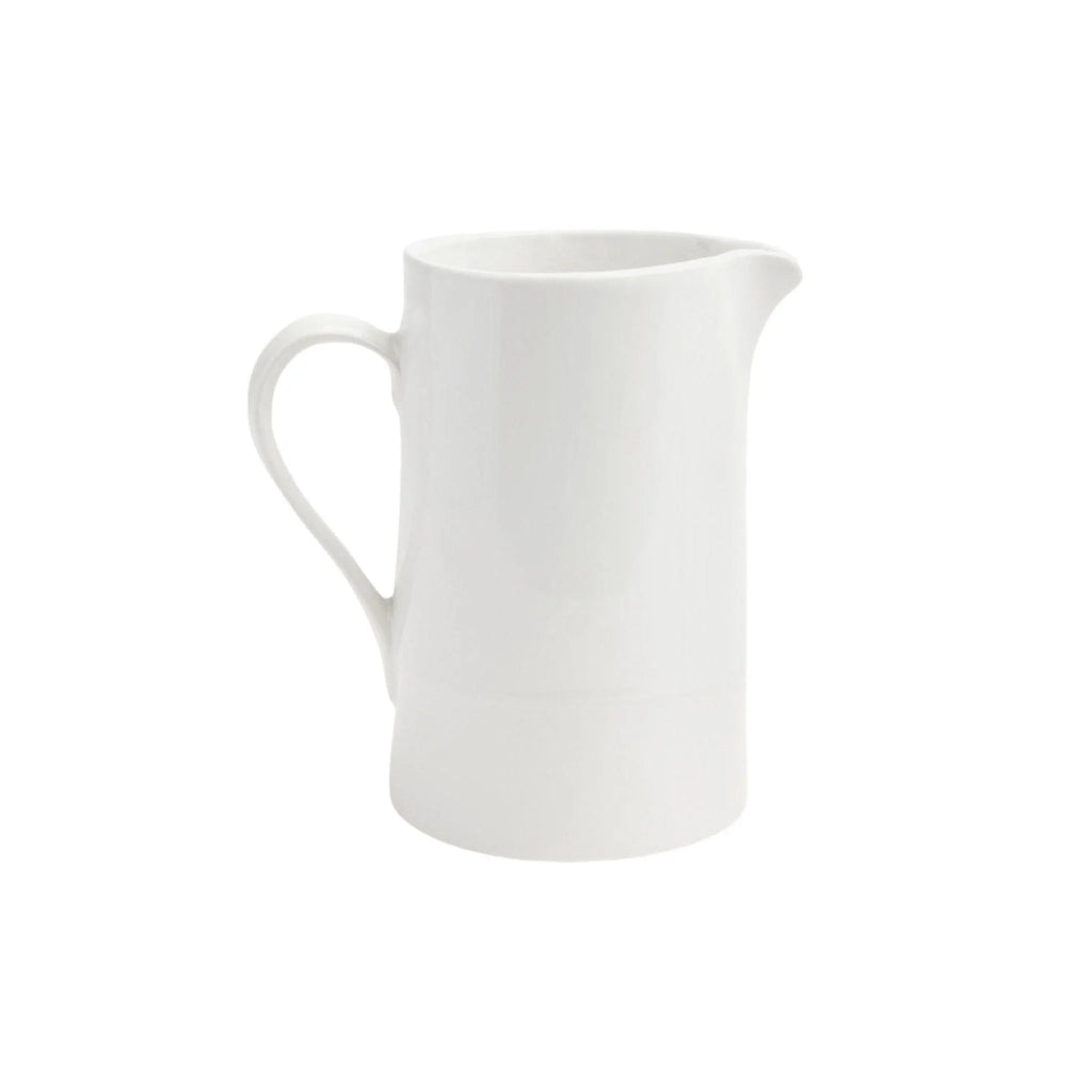Classic White Stoneware Pitcher - Serveware - The Well Appointed House