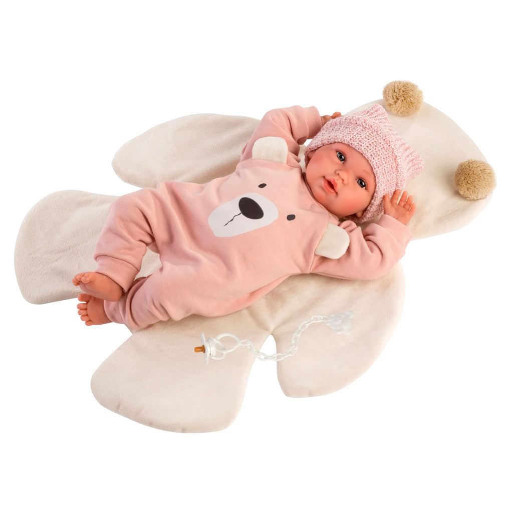Newborn Doll Claudia with Bear Blanket- The Well Appointed House