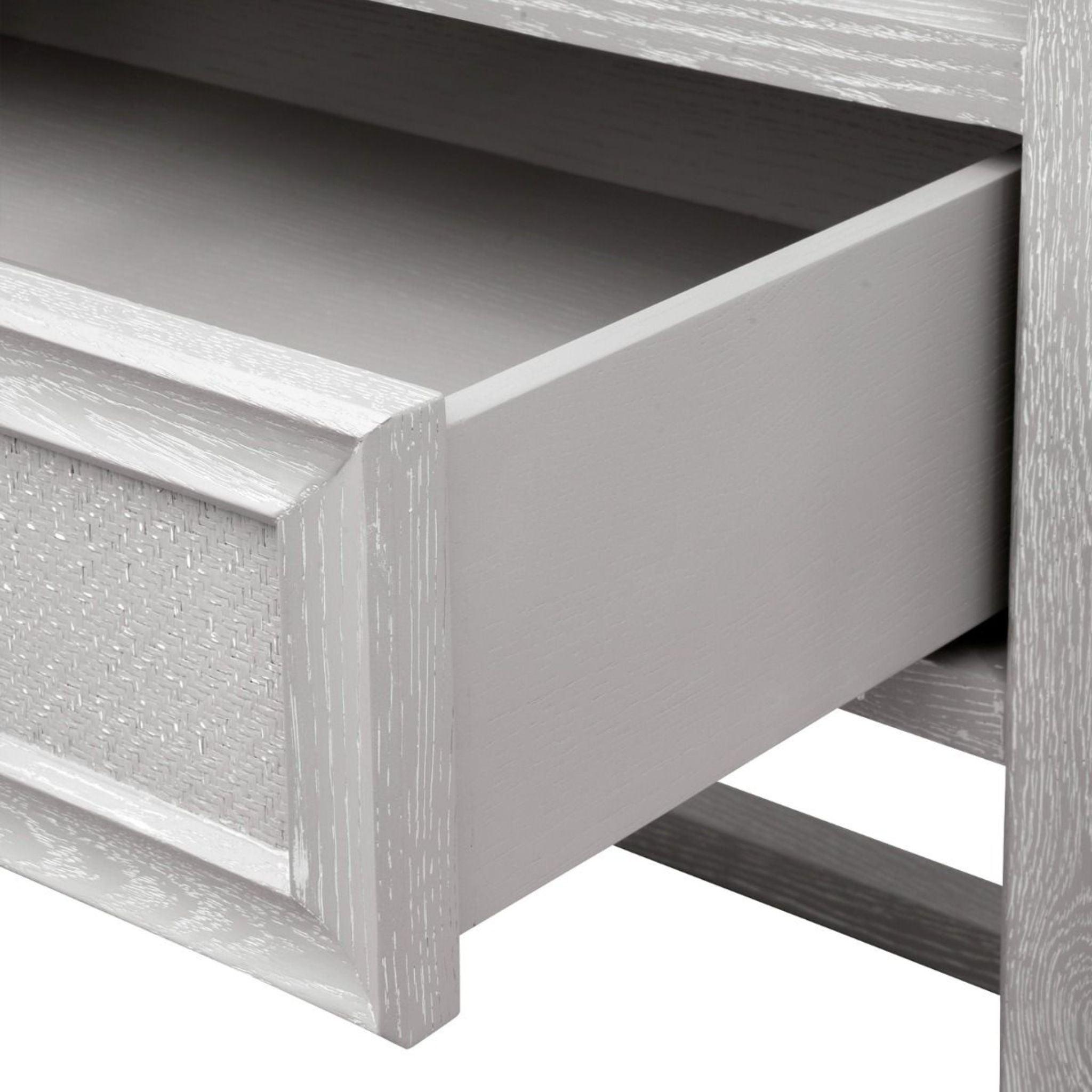 grey color dresser Clear Lacquered Soft Gray Vivian Eight Drawer Dresser – The Well Appointed House
