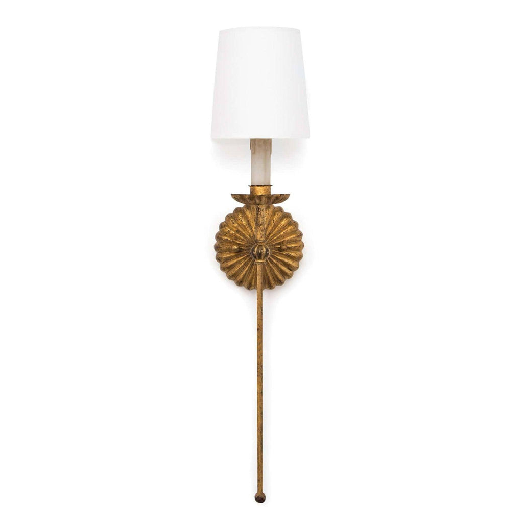 Clove Sconce Single (Antique Gold Leaf) - Sconces - The Well Appointed House