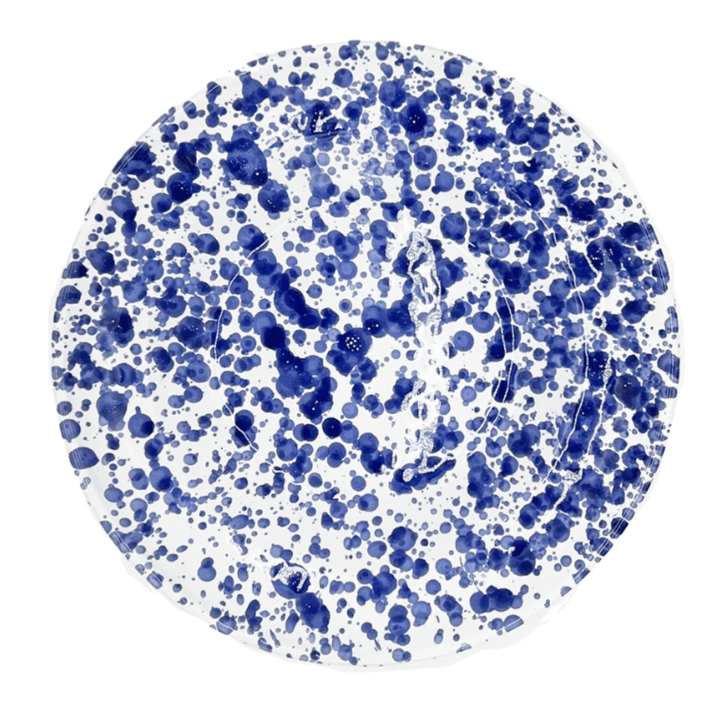 Cobalt Blue & White Ceramic Speckled Soup Bowl - Dinnerware - The Well Appointed House