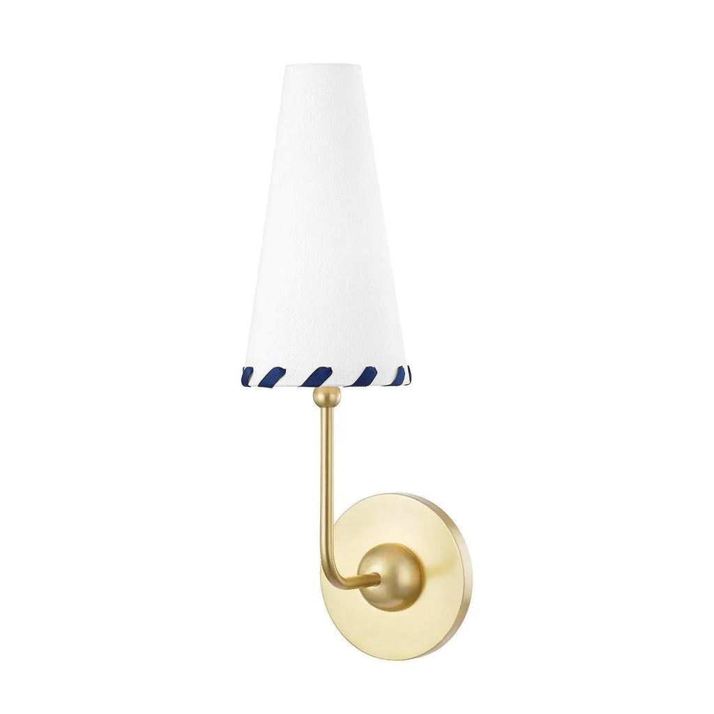 Cone-Shaped Linen Wall Sconce - Sconces - The Well Appointed House