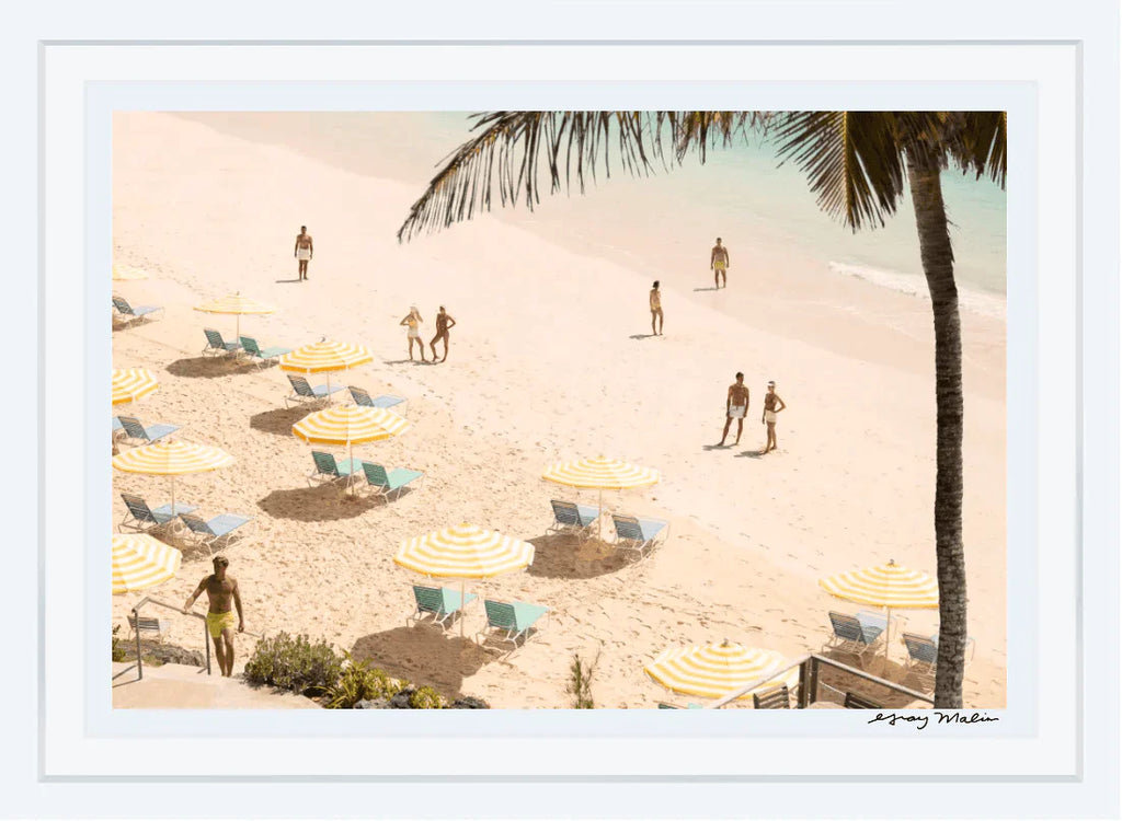 Coral Beach Club Print by Gray Malin - Photography - The Well Appointed House