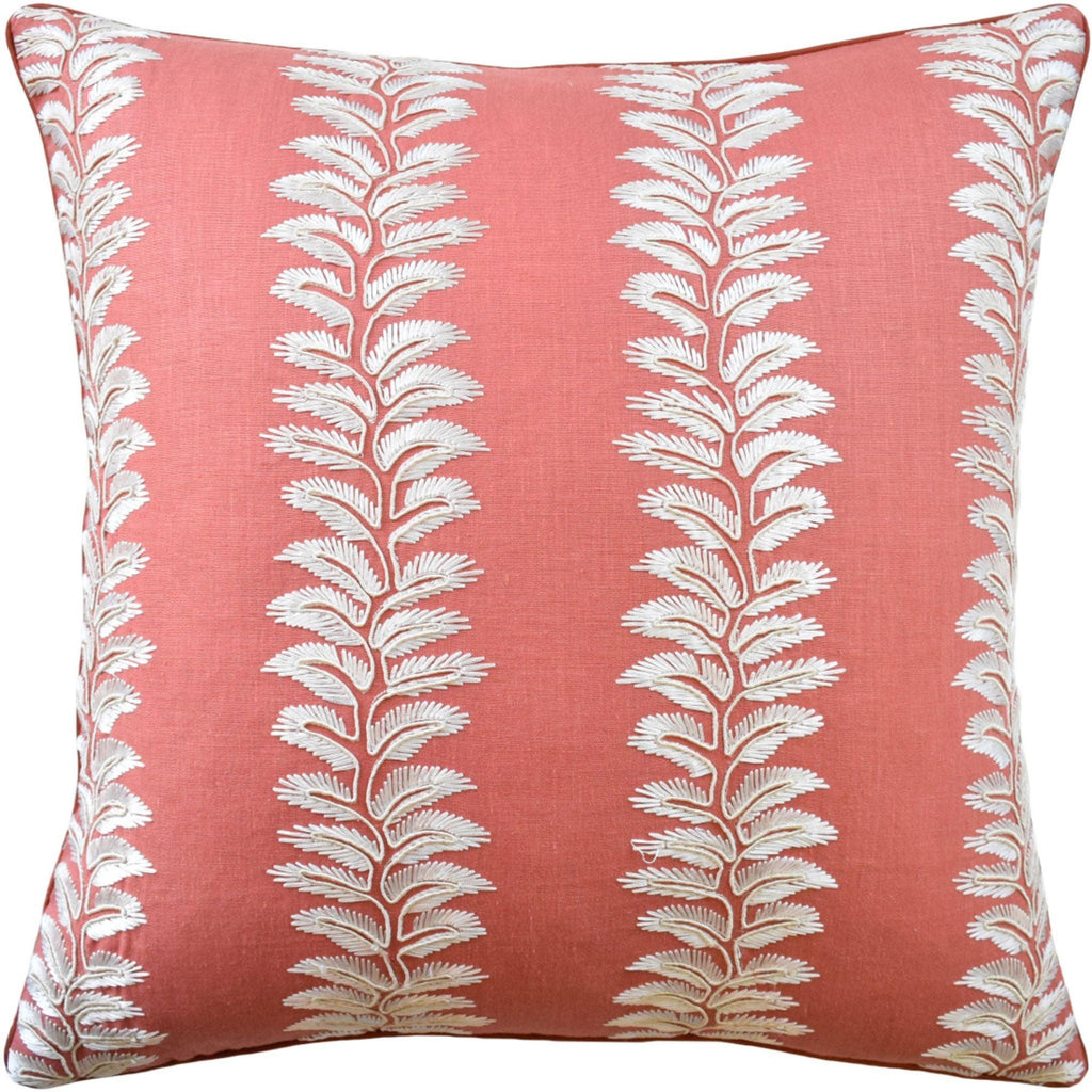 Coral Bradbourne Linen Blend Decorative Pillow - Pillows - The Well Appointed House