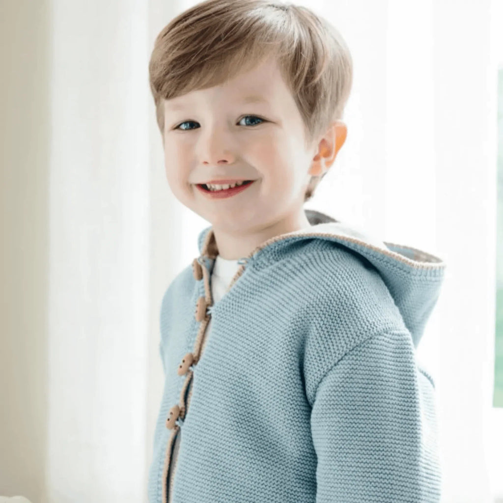 Cotton Seedstitch Hoodie - Baby Boy Clothing - The Well Appointed House