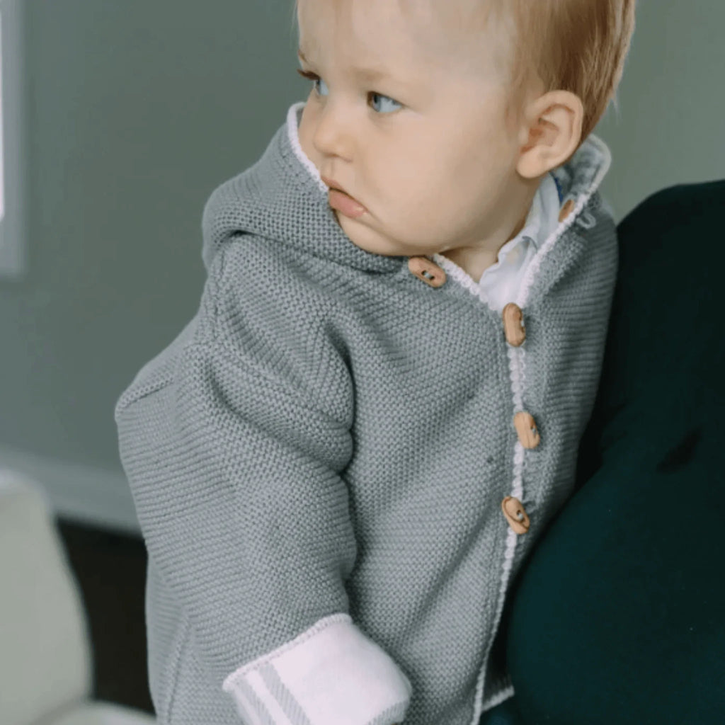 Cotton Seedstitch Hoodie - Baby Boy Clothing - The Well Appointed House
