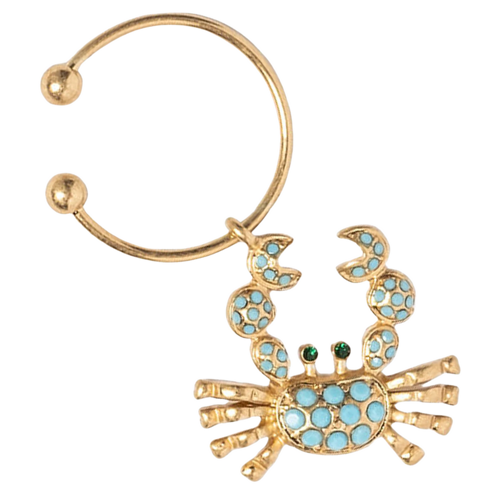 Crab Wine Charms, Rainbow - The Well Appointed House