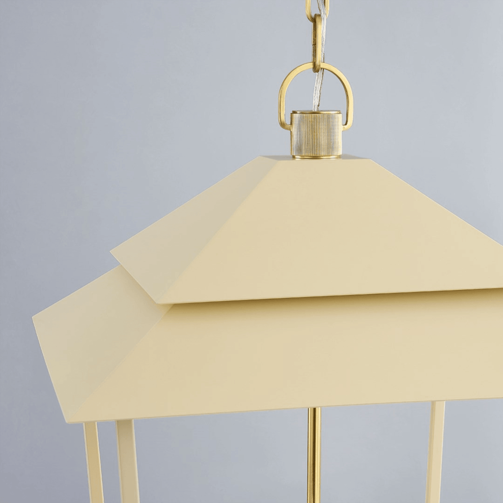 Cream Natick Lantern Pendant - Available in Three Sizes - Chandeliers & Pendants - The Well Appointed House