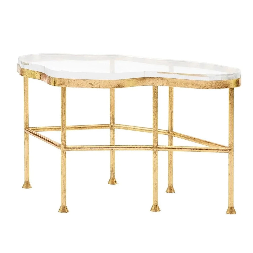 Cristal Gold Leafed Iron Coffee Table - Coffee Tables - The Well Appointed House
