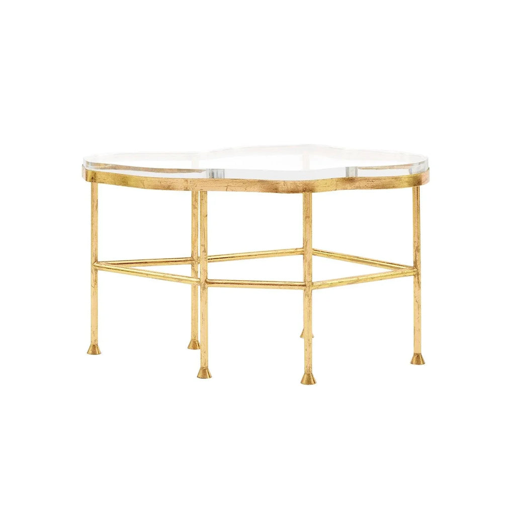 Cristal Gold Leafed Iron Coffee Table - Coffee Tables - The Well Appointed House