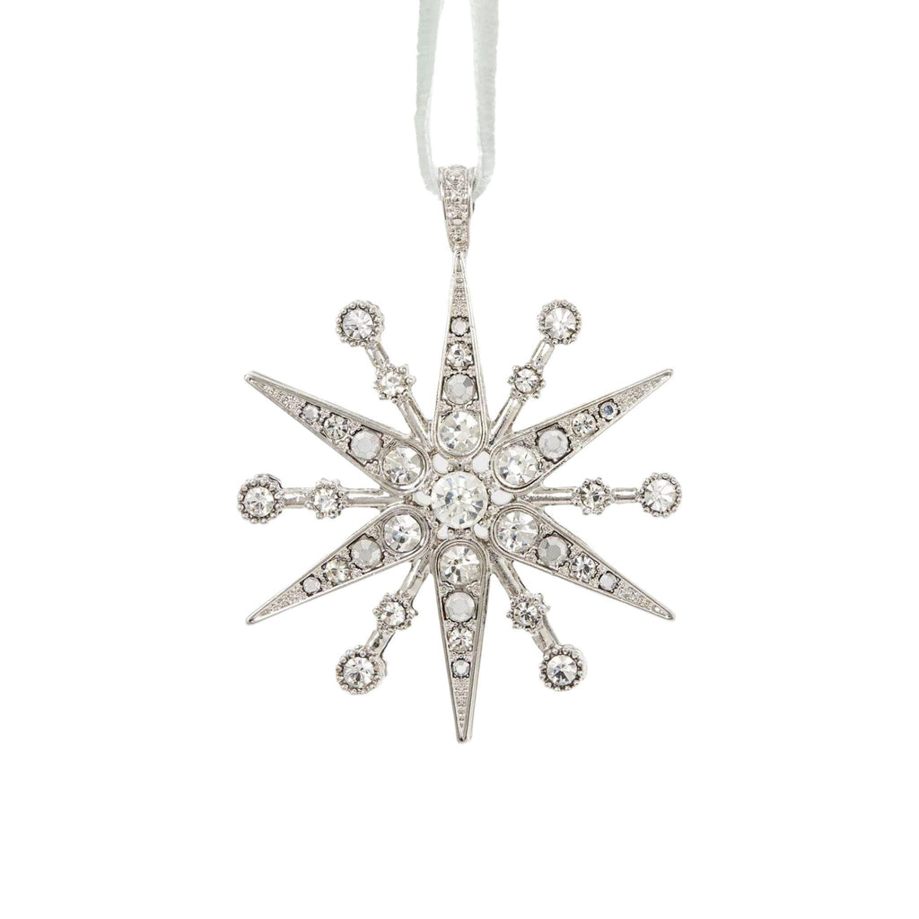Crystal Deco Snowflake Hanging Ornament - Christmas Ornaments - The Well Appointed House