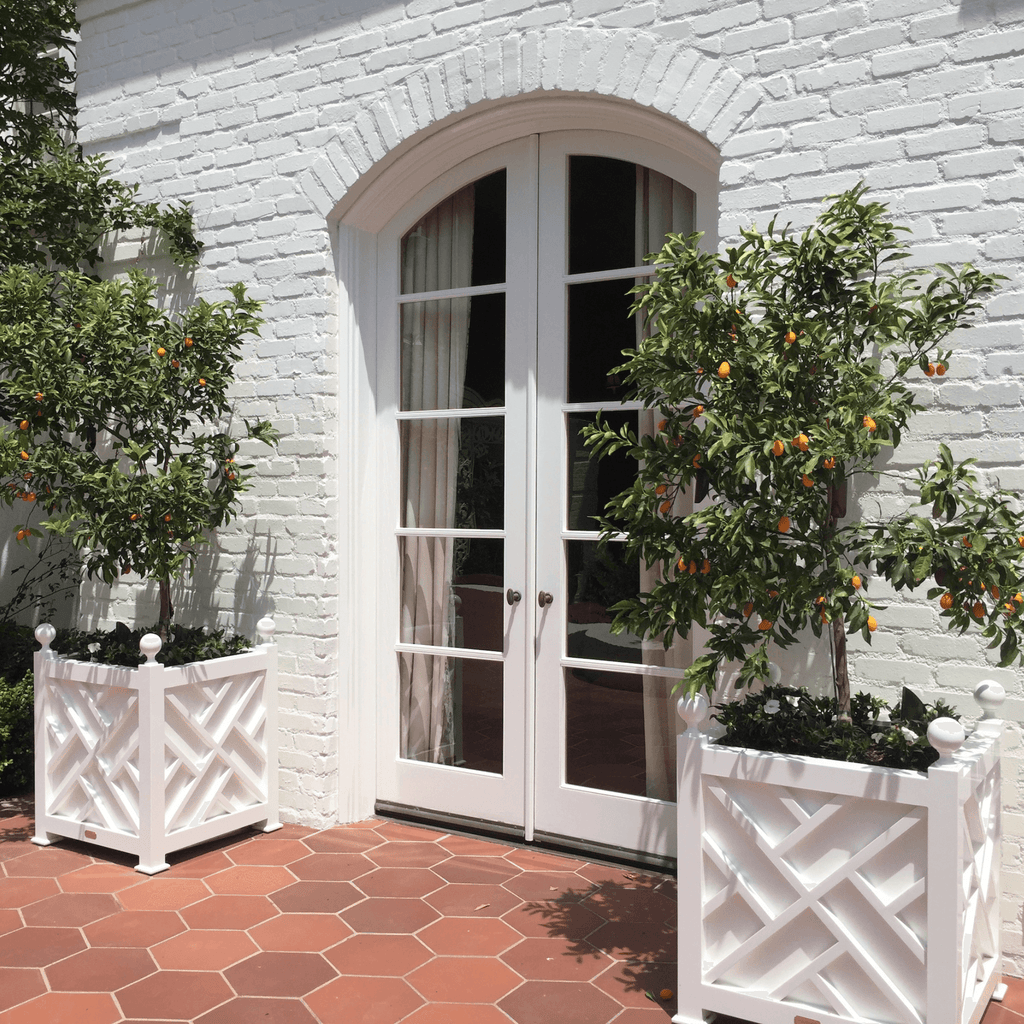 Customizable Chippendale Aluminum Outdoor Garden Planter - Outdoor Planters - The Well Appointed House