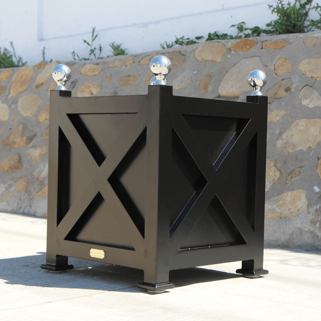 Customizable Cross Design Aluminum Garden Planter - Outdoor Planters - The Well Appointed House