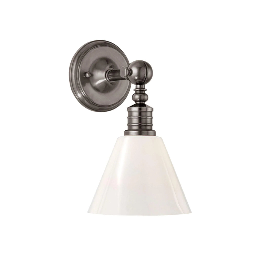 Darien Cone Wall Sconce with Opal Glass White Diffuser Available in Three Finishes - Sconces - The Well Appointed House