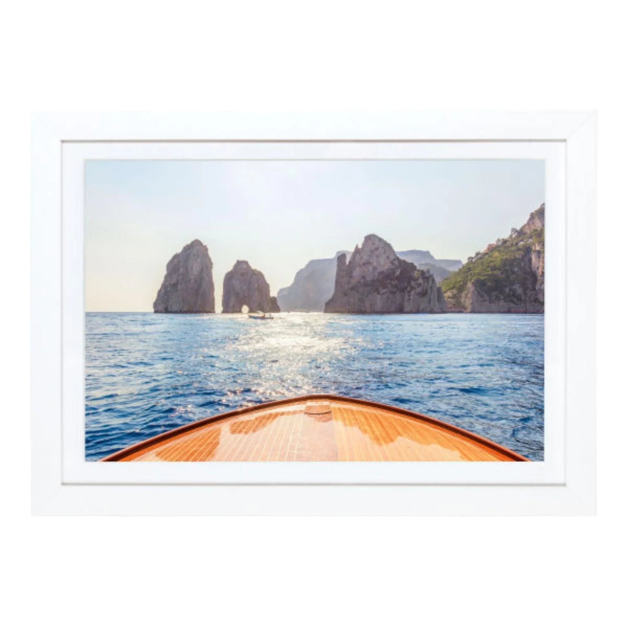 Day Trip, Capri Mini Framed Print by Gray Malin