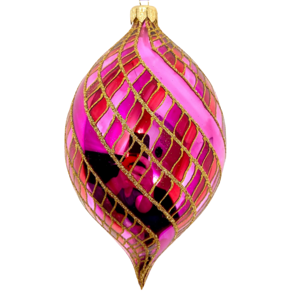 Desert Rose Spinner Glass Ornament - The Well Appointed House 