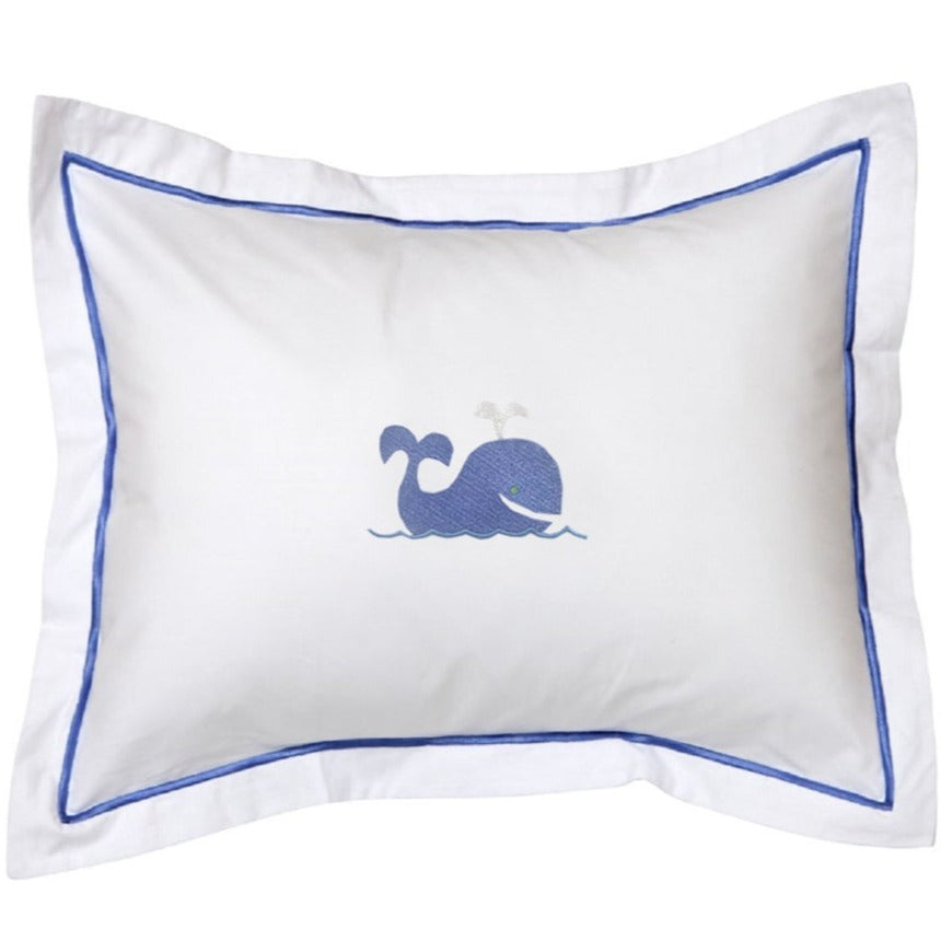 Baby Boudoir Pillow Cover in Whale Blue - The Well Appointed House