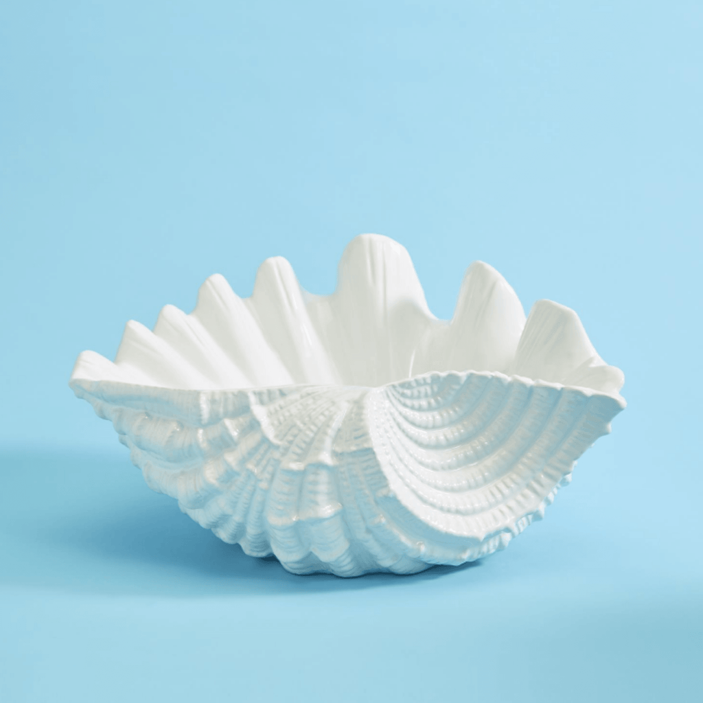 Dolomite Large Clam Shell Decorative Bowl - Decorative Bowls - The Well Appointed House