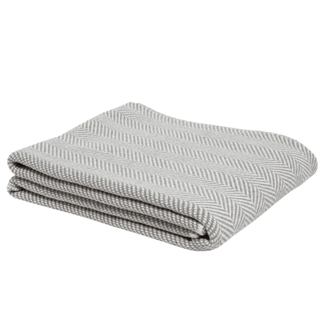 Eco Herringbone Throw - Available in Six Colors - Throw Blankets - The Well Appointed House