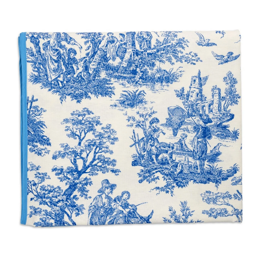 Blue Toile Tablecloth - The Well Appointed House