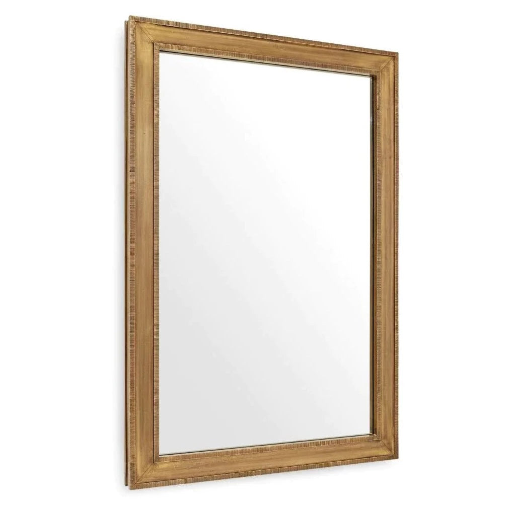 Ellen Large Mirror with Antique Brass Frame - Wall Mirrors - The Well Appointed House