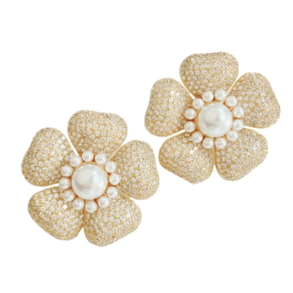 Embellished Anemone Earrings - Gifts for Her - The Well Appointed House