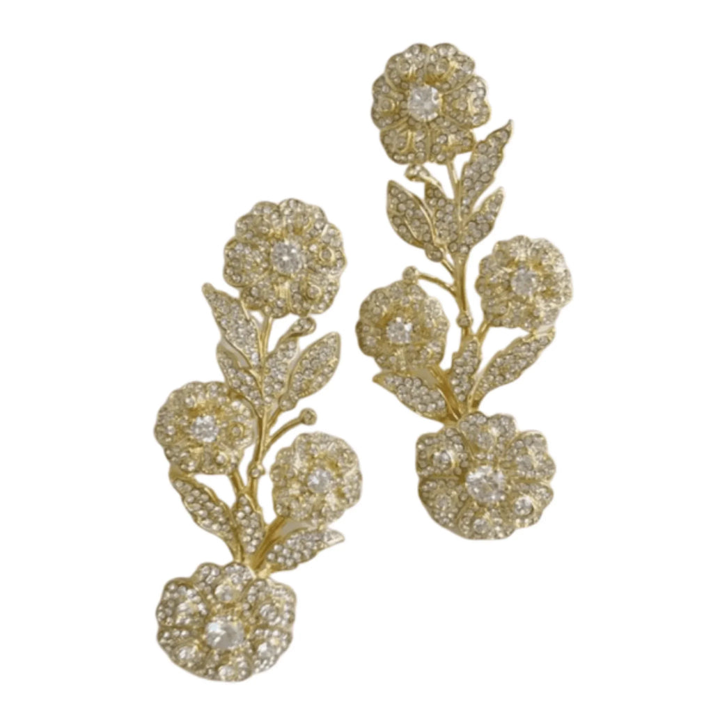 Embellished Garden Floral Earrings - Gifts for Her - The Well Appointed House