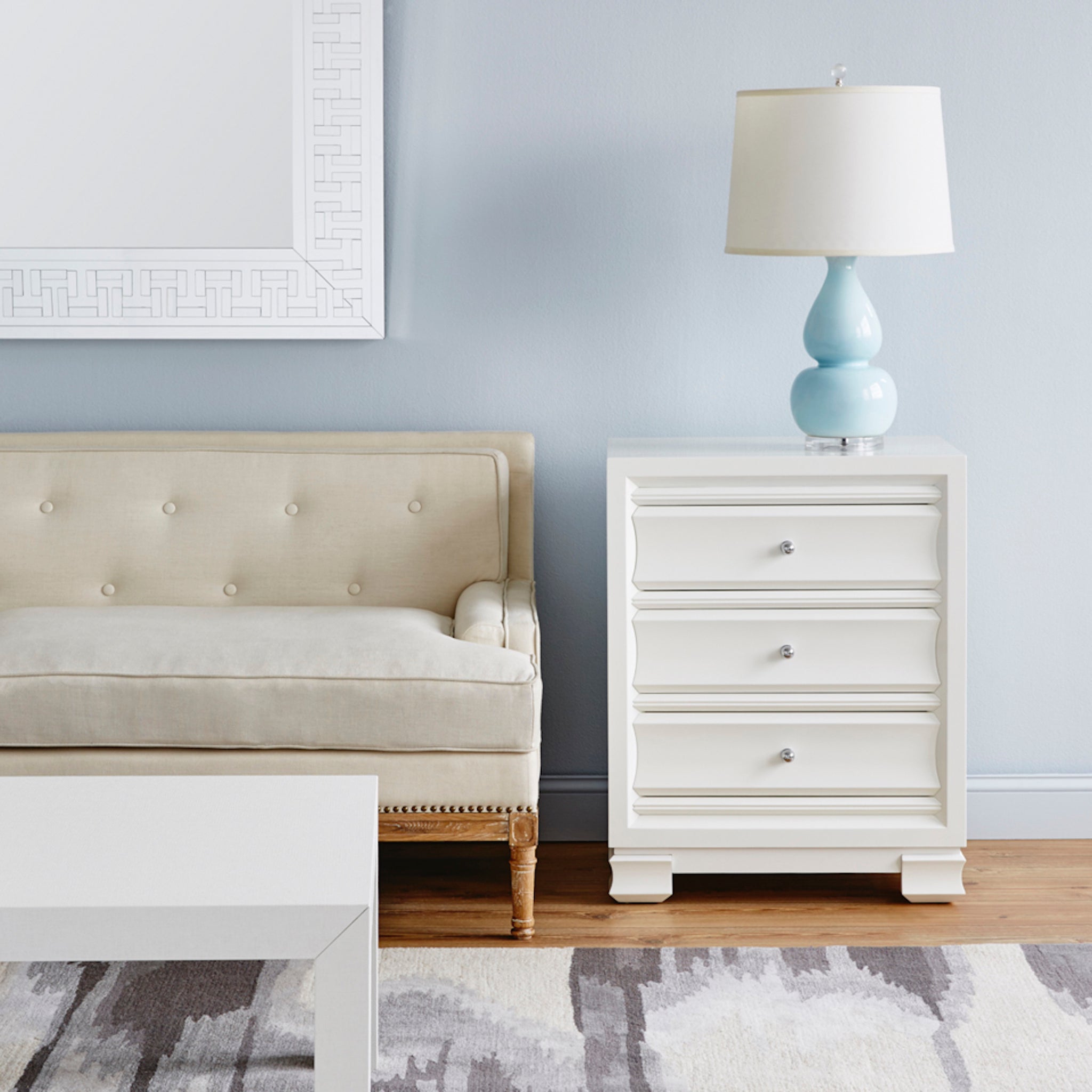 Emilia Double Gourd Lamp Base in Baby Blue – The Well Appointed House