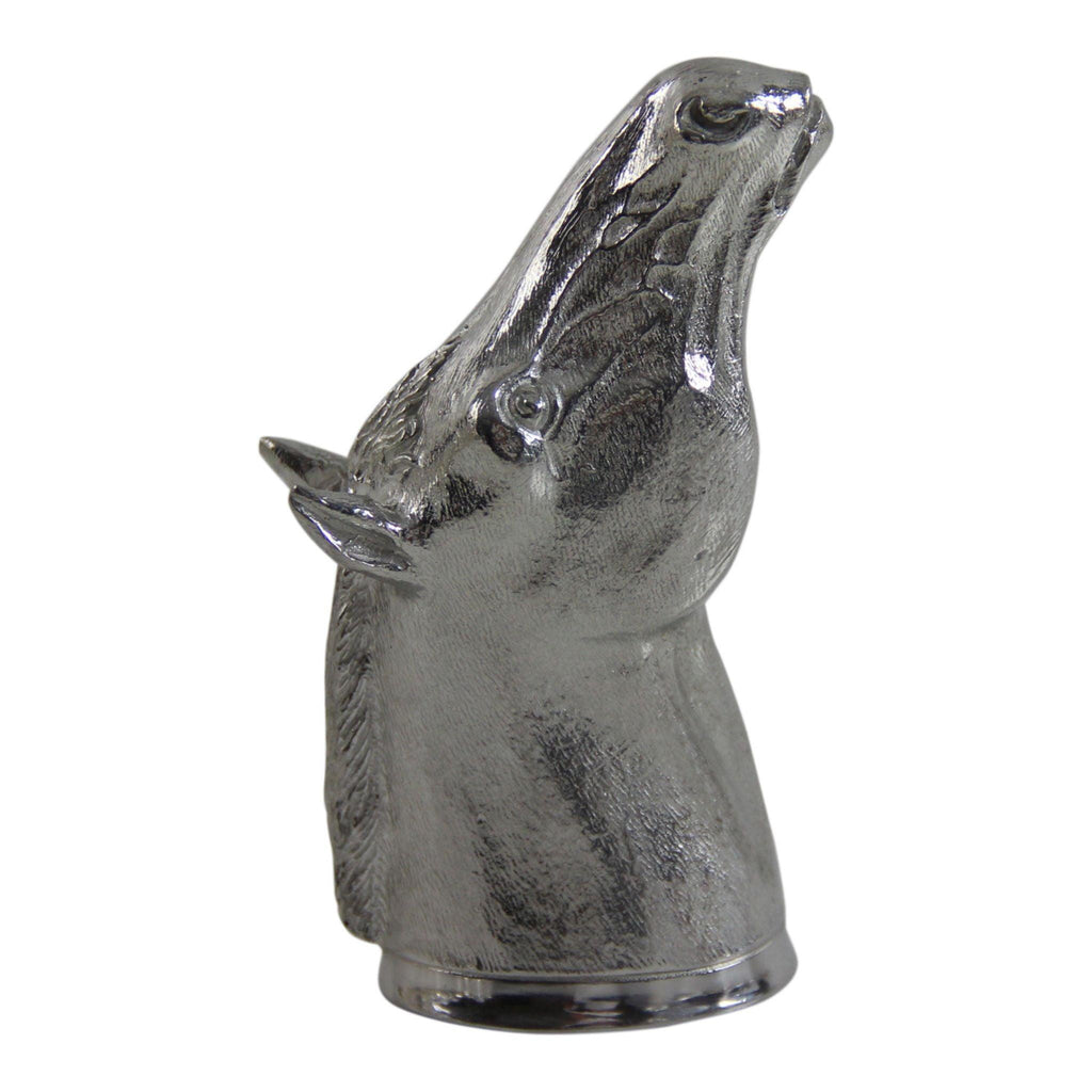 English Pewter Horse Head Jigger - Bar Tools & Accessories - The Well Appointed House