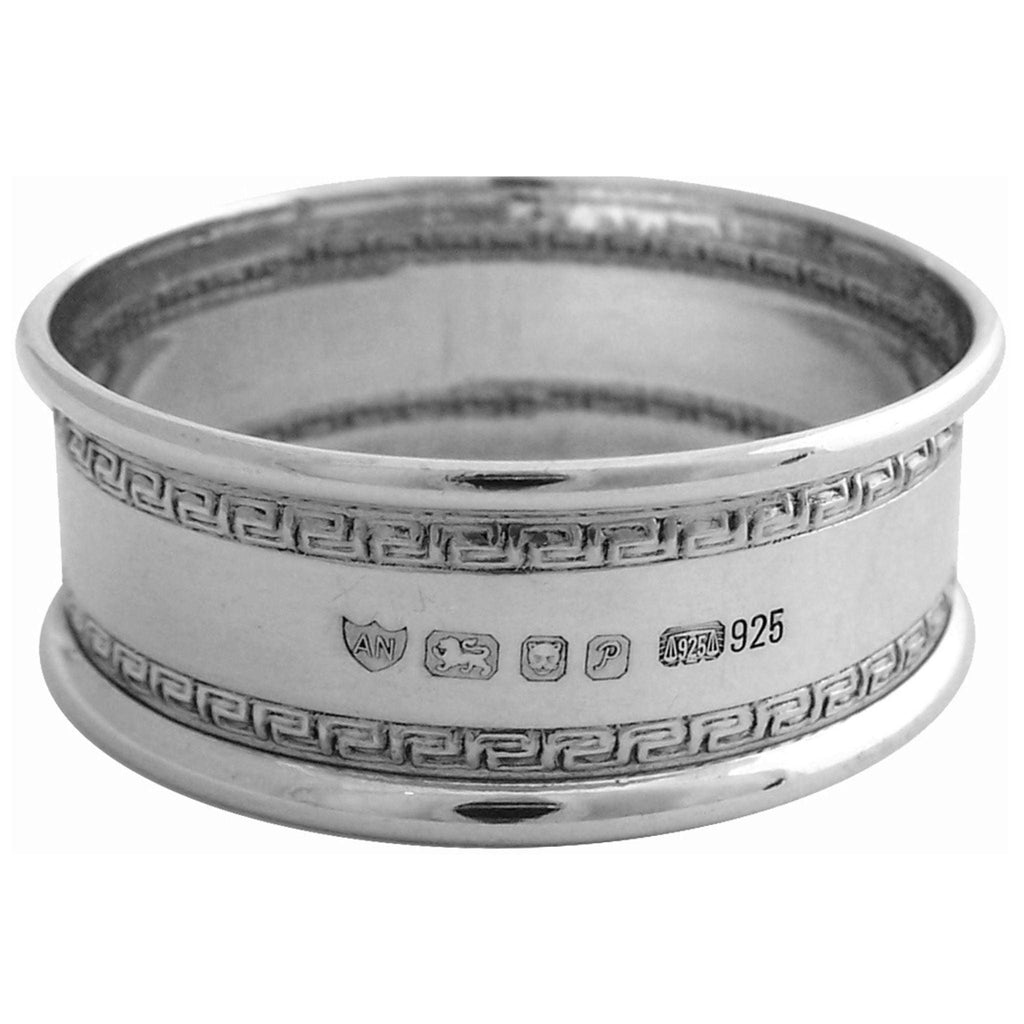 English Sterling Silver Round Napkin Ring - Napkin Rings - The Well Appointed House