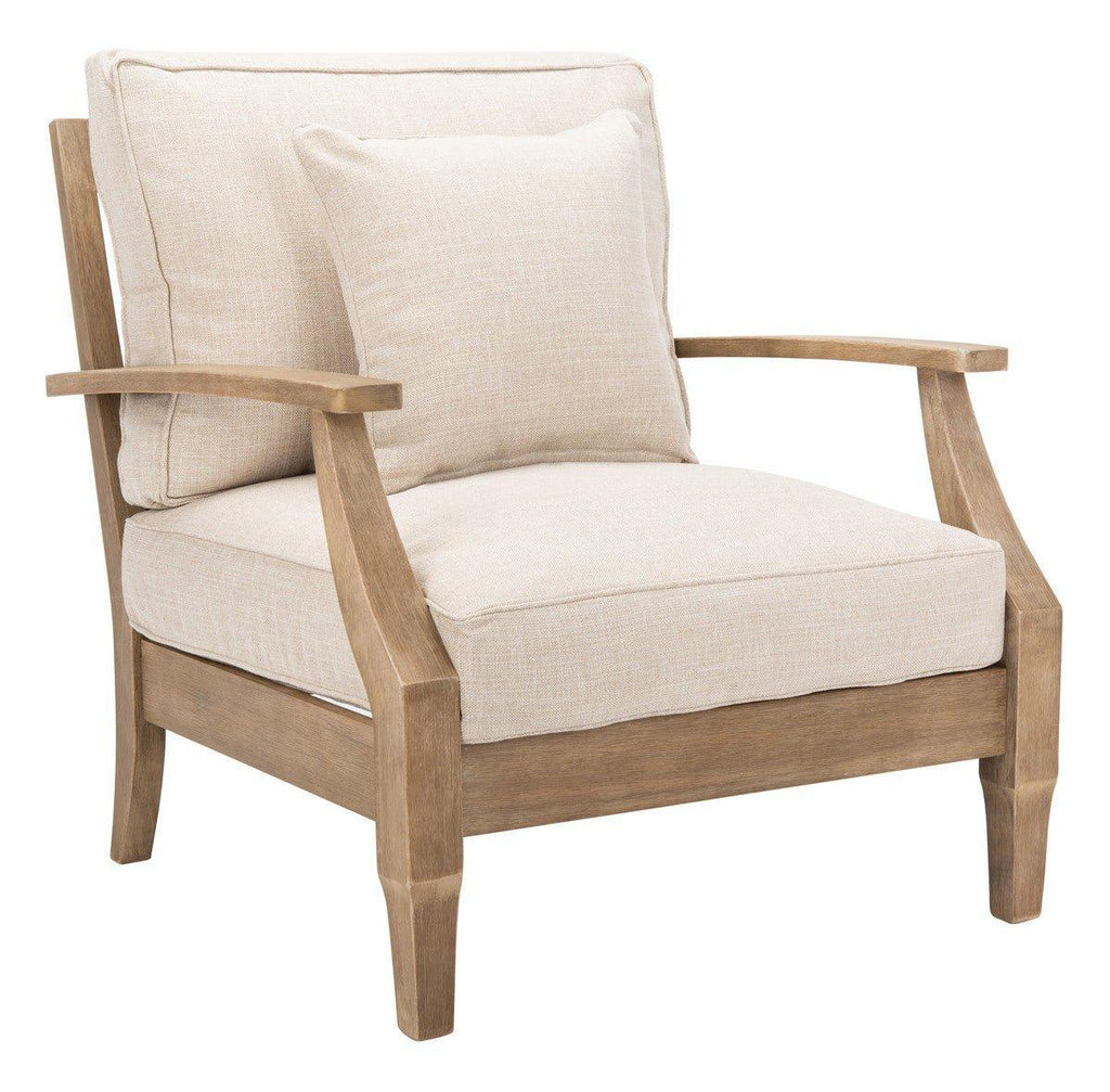 Eucalyptus Wood Patio Armchair - Outdoor Chairs & Chaises - The Well Appointed House