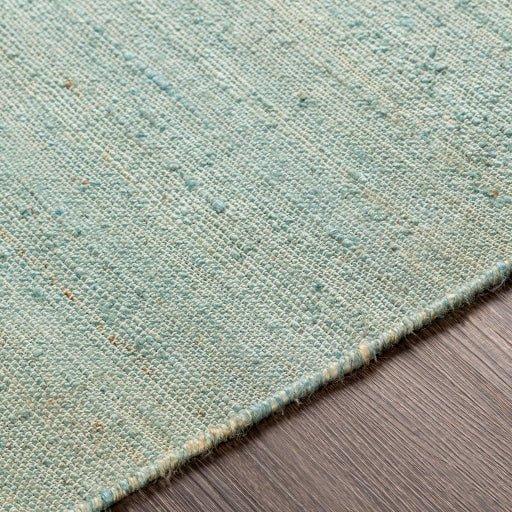 Evora Teal Hand Woven Jute Rug, Available in a Variety of Sizes - Rugs - The Well Appointed House