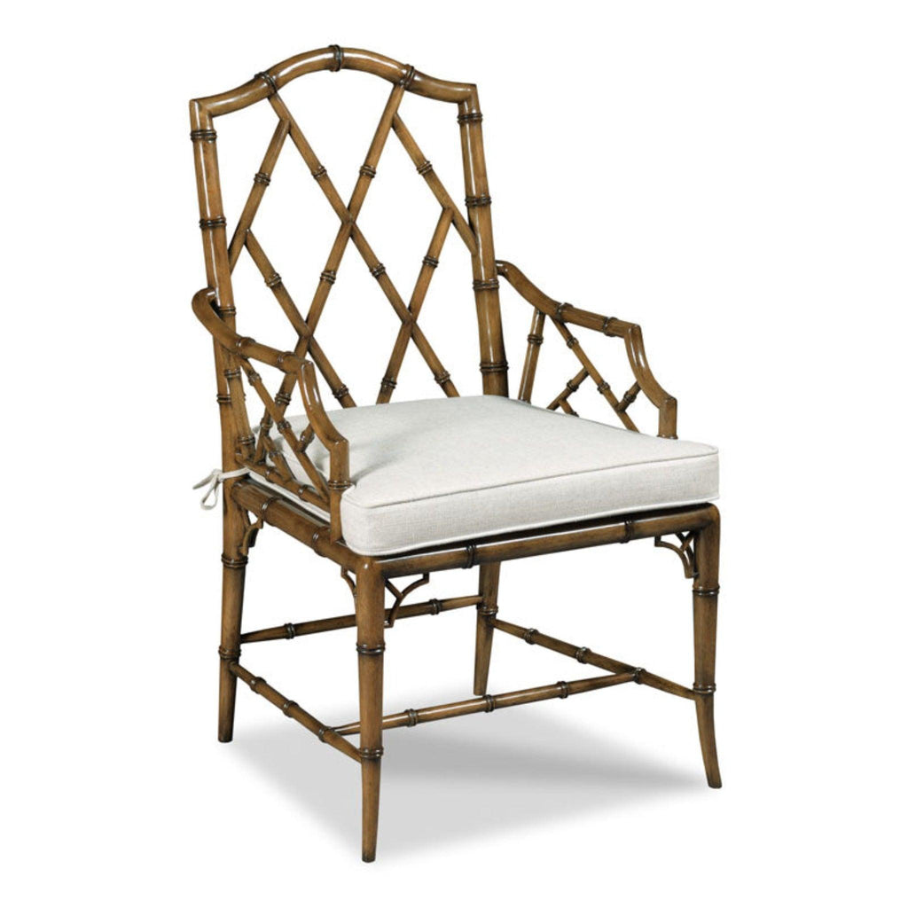 Faux Bamboo Arm Chair - Dining Chairs - The Well Appointed House