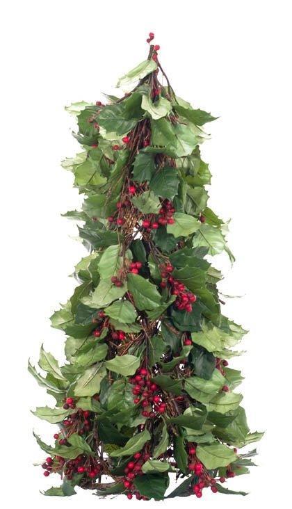 Faux Holly Berry Holiday Topiary - Florals & Greenery - The Well Appointed House