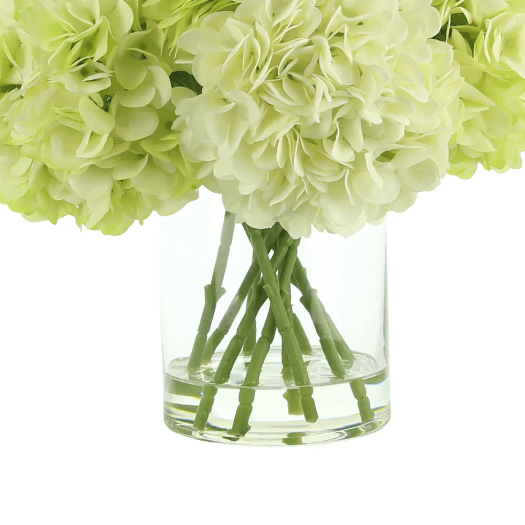 Faux Light Green & Cream Hydrangeas - Florals & Greenery - The Well Appointed House