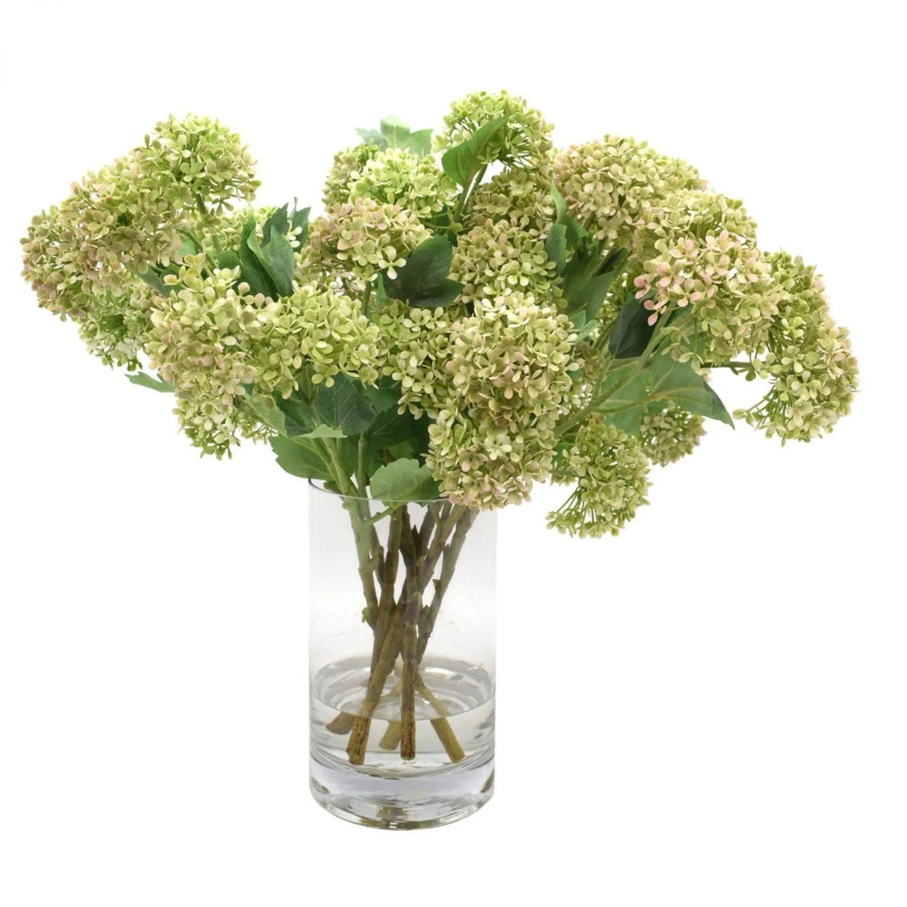 Faux Pale Green Snowball Hydrangeas - Florals & Greenery - The Well Appointed House