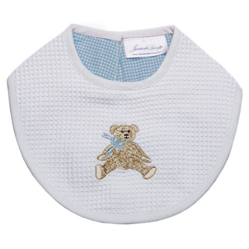 Bib in Bow Teddy Blue - The Well Appointed House