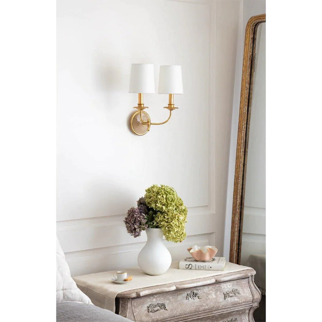 Fisher Sconce Double - Sconces - The Well Appointed House