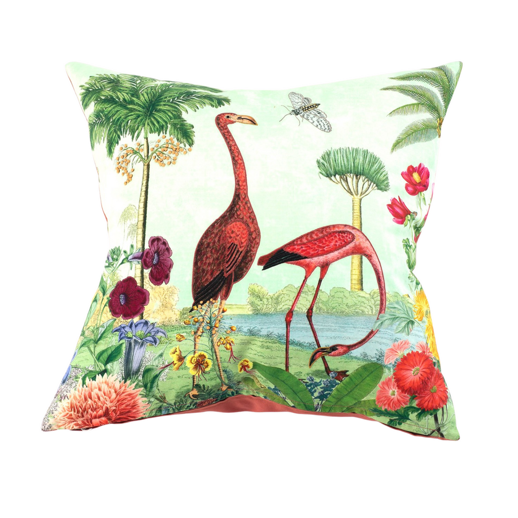 Tropical Flamingo Throw Pillow - The Well Appointed House