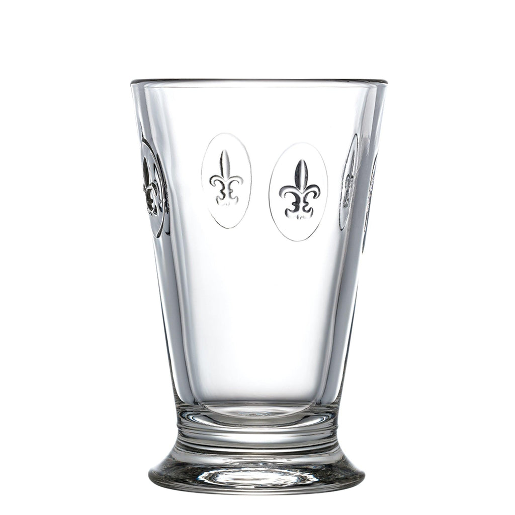 Fleur de Lys Ice Tea Glass Set-6 - Drinkware - The Well Appointed House