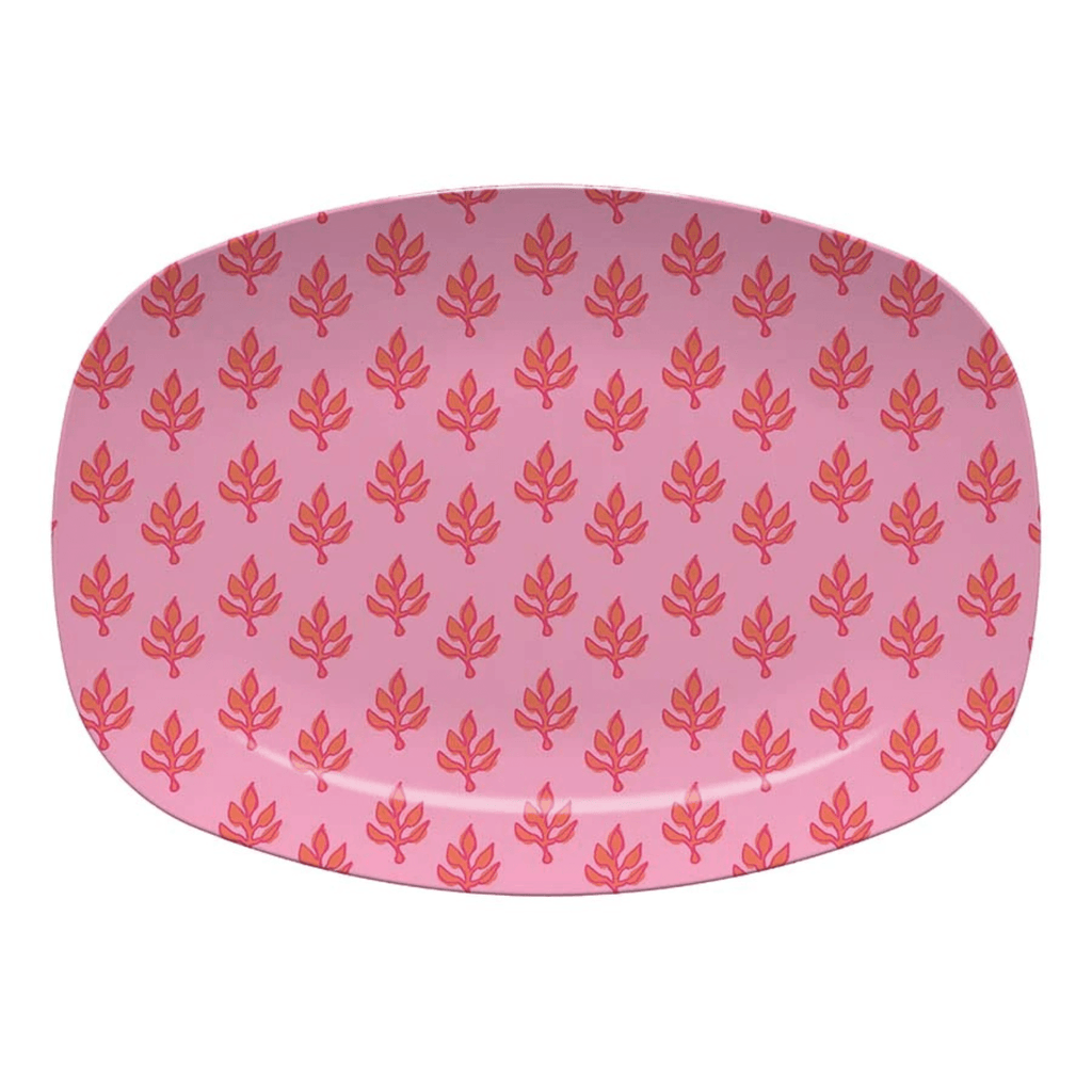 Flora Deep Pink Platter - Trays & Serveware - The Well Appointed House